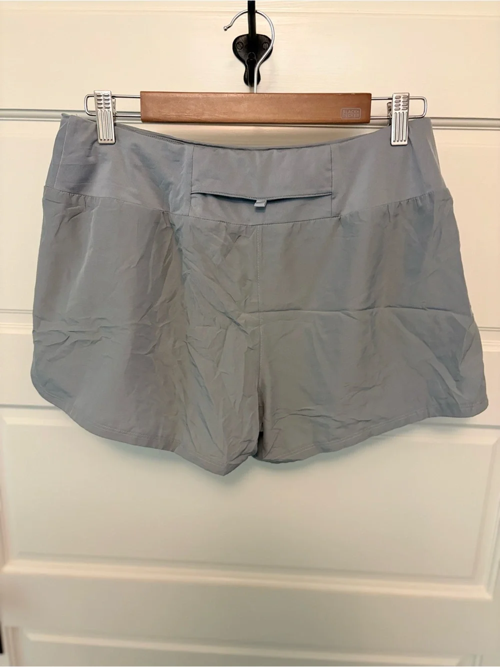 Nike Women’s Light Gray Athletic Shorts with Swoosh